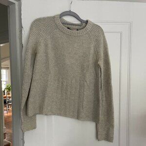 Jenni Kayne Cream Crew Neck Sweater